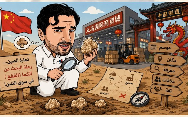 تجارة الصين… رحلة البحث عن الكما ( الفقع ) في سوق التنين!